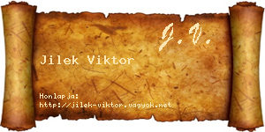 Jilek Viktor névjegykártya